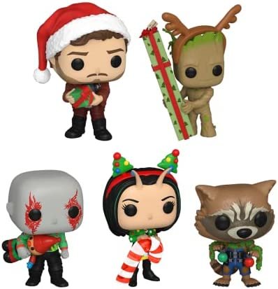 Funko Pop Marvel: Holiday- GOTG 5PK – Exclusive to Amazon