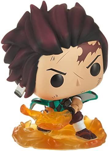 Funko Pop Demon Slayer Tanjiro Kamado avec lame flamboyante