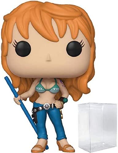POP One Piece Figurine Nami Funko Pop! en vinyle avec étui de protection compatible Pop Box Multicolore 9,5 cm