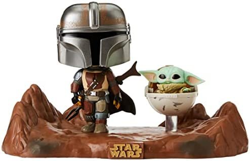 Funko- Pop Moment: Mandalorian-Mandalorian & Child Figurine de Collection, 49930, Multicoleur Funko- Pop Moment: Mandalorian-Mandalorian & Child Figurine de Collection, 49930, Multicoleur