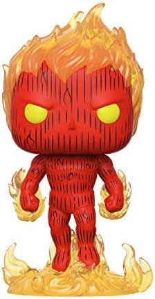 Funko- Pop Marvel: Fantastic Four-Human Torch Collectible Toy, 44987, Multicolour