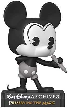 Funko- Pop Disney: Archives-Mickey Mouse (B&W) Figurine de Collection, 49889, Multicoleur Funko- Pop Disney: Archives-Mickey Mouse (B&W) Figurine de Collection, 49889, Multicoleur