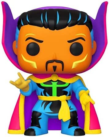 Funko Marvel 48848 Jouet à collectionner Dr. Strange à lumière noire Multicolore