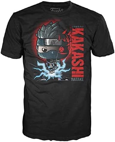 Funko Pop & Tee: Naruto- Kakashi- XL 63366 Multicolore Funko Pop & Tee: Naruto- Kakashi- XL 63366 Multicolore