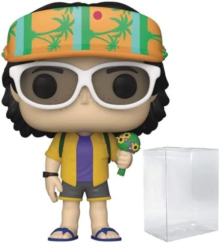 POP [Stranger Things] – Cali Mike Wheeler [Saison 4] Funko Pop Figurine en vinyle (livrée avec étui de protection compatible Pop Box), multicolore, 9,5 cm