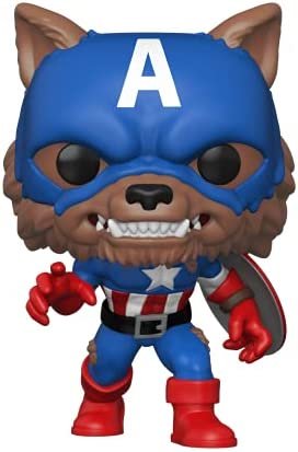 Funko 55506 POP Marvel : Year of the Shield – Captain America Capwolf (Amazon Exclusive)