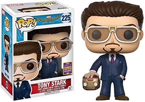 Funko Pop! SDCC Tony Stark Holding Iron Man, Spider-Man Homecoming, Édition limitée Summer Convention Exclusive, Concierge Collectors Bundle