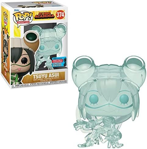 Funko POP! Animation : My Hero Academia – Tsuyu Asui (translucide) 2021 Convention d’automne exclusive – Autocollant partagé Funko POP! Animation : My Hero Academia – Tsuyu Asui (translucide) 2021 Convention d’automne exclusive – Autocollant partagé