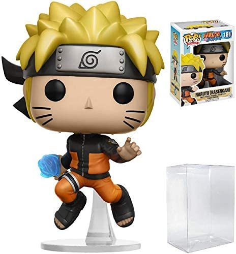 POP Naruto Shippuden – Naruto (Rasengan) Funko Pop Figurine en vinyle (avec étui de protection compatible Pop Box), multicolore, 9,5 cm