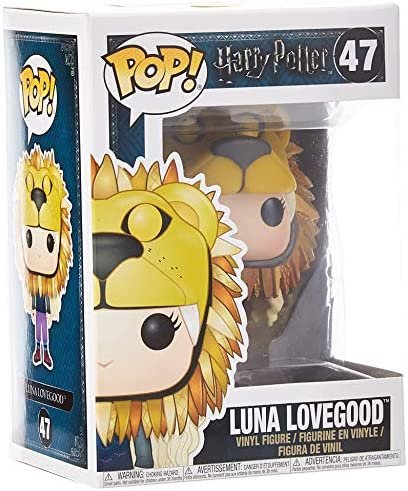 Funko Figurine POP Vinyle-Harry Potter-Luna Lovegood with Lion Head, 14944 Funko Figurine POP Vinyle-Harry Potter-Luna Lovegood with Lion Head, 14944