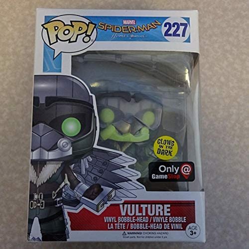 Spiderman Homecoming Funko Pop 227 Vulture 9 cm Glows in The Dark GAMESTOP EXCL.