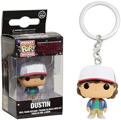 Funko Pocket Pop Porte-Clés Stranger Things Dustin, 14229, Bleu, Taille Unique Funko Pocket Pop Porte-Clés Stranger Things Dustin, 14229, Bleu, Taille Unique