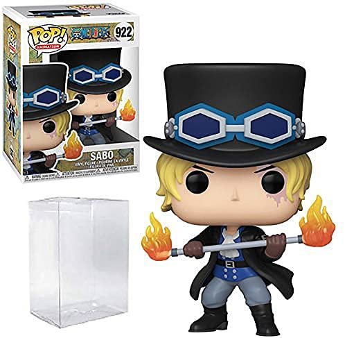 One Piece Anime Sabo Funko Pop Figurine en vinyle (étui de protection compatible avec Pop Box)
