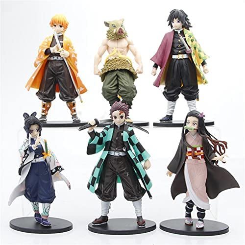 ERTLKP Lot de 6 figurines Demon Slayer – Figurine d’action Kimetsu No Yaiba – Fait à la main – Figurine KamadoTanjiro – Collection anime – Jouets – Cadeaux pour les fans d’Anime ERTLKP Lot de 6 figurines Demon Slayer – Figurine d’action Kimetsu No Yaiba – Fait à la main – Figurine KamadoTanjiro – Collection anime – Jouets – Cadeaux pour les fans d’Anime