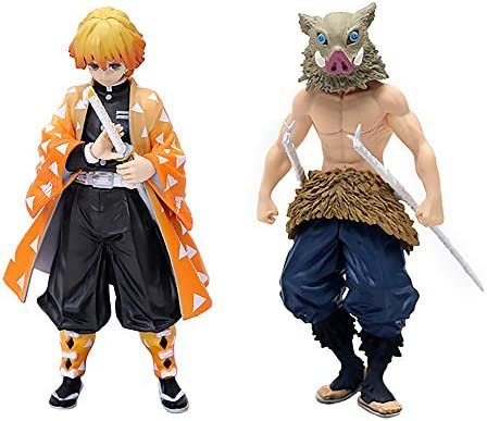 Lot de 2 figurines Demon Slayer en PVC – Collection de personnages d’anime (Agatsuma Zenitsu&Hashibira Inosuke) Lot de 2 figurines Demon Slayer en PVC – Collection de personnages d’anime (Agatsuma Zenitsu&Hashibira Inosuke)