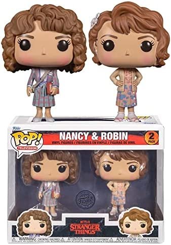 Funko POP! Stranger Things – Lot de 2 figurines en vinyle exclusives Nancy et Robin Funko POP! Stranger Things – Lot de 2 figurines en vinyle exclusives Nancy et Robin