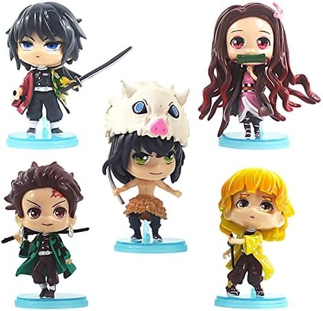 Figurine Gâteau Topper, 5 pcs Démon Slayer Cake Topper, Figurines d’action de Démon, pour Les Fournitures de Fête d’anniversaire Figurine Gâteau Topper, 5 pcs Démon Slayer Cake Topper, Figurines d’action de Démon, pour Les Fournitures de Fête d’anniversaire