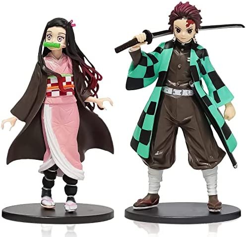Demon Slayer Figure,2 Pièces 16cm Tanjiro et Nezuko Figure,Collectionneurs de Jouets d’Anime pour Décoration de Table, intérieur de Voiture, Fans d’Anime, Cadeaux pour Enfants Demon Slayer Figure,2 Pièces 16cm Tanjiro et Nezuko Figure,Collectionneurs de Jouets d’Anime pour Décoration de Table, intérieur de Voiture, Fans d’Anime, Cadeaux pour Enfants