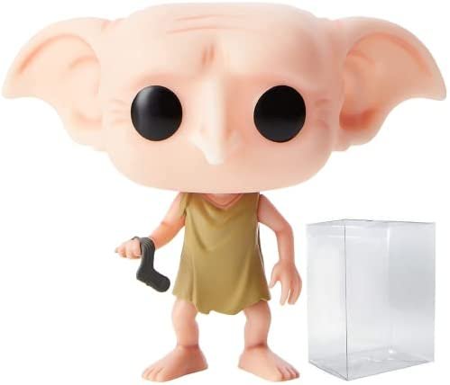 HARRY POTTER – Dobby Funko Pop ! Figurine en vinyle (livrée avec étui de protection compatible Pop Box), multicolore, 9,5 cm