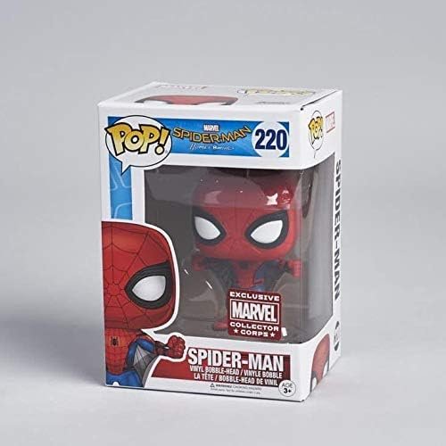 Funko Pop! Marvel Collector Corps: Spider-Man Homecoming – Spider-Man with Web Wings Exclusive – Vinyl Figure (Bundled with Pop BOX PROTECTOR CASE)