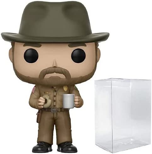 Stranger Things – Chief Hopper avec Donut Funko Pop Figurine en vinyle (livré avec étui de protection compatible Pop Box) Stranger Things – Chief Hopper avec Donut Funko Pop Figurine en vinyle (livré avec étui de protection compatible Pop Box)