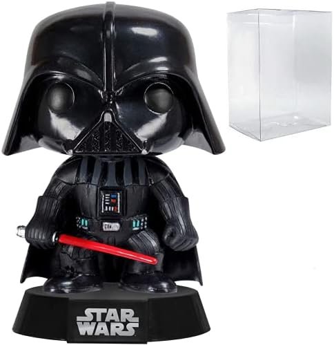 POP Star Wars Figurine en vinyle Dark Vador 01 Funko Pop (livrée avec étui de protection compatible Pop Box), multicolore, 9,5 cm