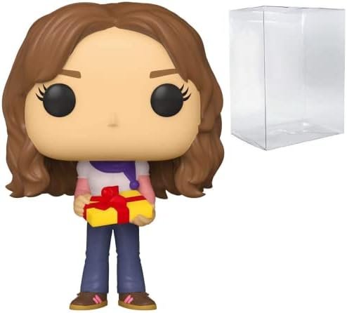 HARRY POTTER – Holiday Hermione Granger Funko Pop Figurine en vinyle (livrée avec étui de protection compatible Pop Box), multicolore, 9,5 cm