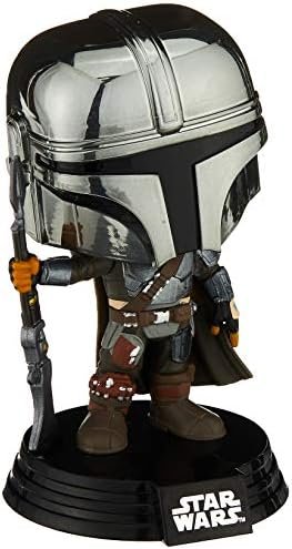 Funko Pop! Star Wars: The Mandalorian – Mandalorian (Chrome), Amazon Exclusive, Multicolor Funko Pop! Star Wars: The Mandalorian – Mandalorian (Chrome), Amazon Exclusive, Multicolor