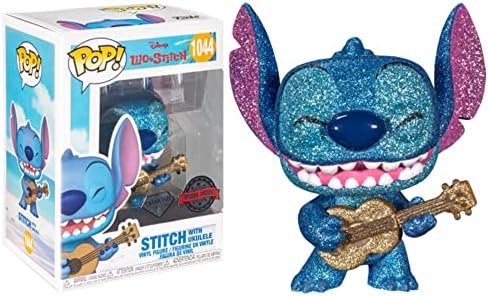 Funko Lilo & Stitch Stitch with Ukulele Diamond Glitter Pop! Vinyl Figure – Entertainment Earth Exclusive, Multicolore, 3.75 inches Funko Lilo & Stitch Stitch with Ukulele Diamond Glitter Pop! Vinyl Figure – Entertainment Earth Exclusive, Multicolore, 3.75 inches