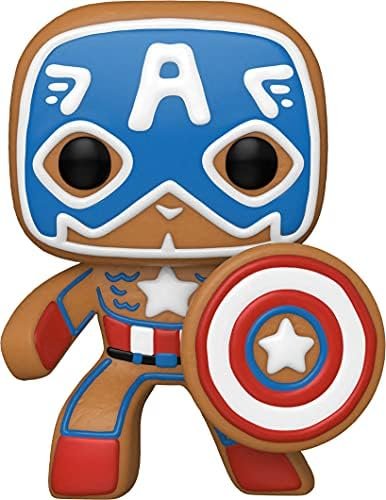 Funko- Pop Marvel: Holiday-Captain America S3 Figurine de Collection, 50657, Extra Large, Multicoleur Funko- Pop Marvel: Holiday-Captain America S3 Figurine de Collection, 50657, Extra Large, Multicoleur
