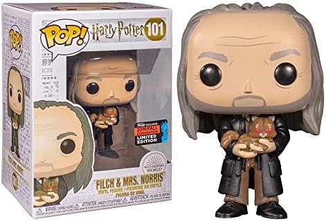 POP Funko Compatible avec Harry Potter 101 Filch & Mrs Norris Fall Convention 2019