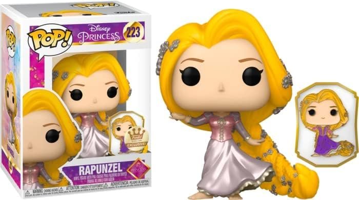 POP Tangled – Rapunzel Gold Ultimate Disney Princess Vinyl Figure with Enamel Pin Funko