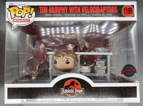 #1199 Tim Murphy with Velociraptors – Movie Moment – Jurassic Park – Funko POP #1199 Tim Murphy with Velociraptors – Movie Moment – Jurassic Park – Funko POP