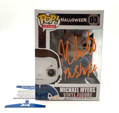 NICK CASTLE HALLOWEEN SIGNED FUNKO POP AUTOGRAPH BECKETT BAS COA 19 THE SHAPE