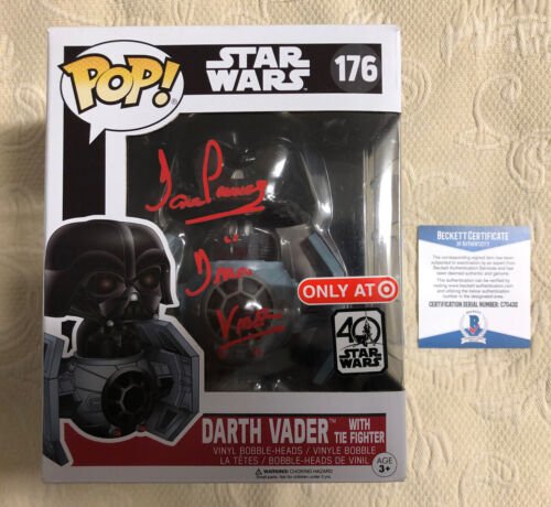 Dave Prowse Signed Autographed Darth Vader Tie Fighter Funko Pop BECKETT COA 1 Dave Prowse Signed Autographed Darth Vader Tie Fighter Funko Pop BECKETT COA 1