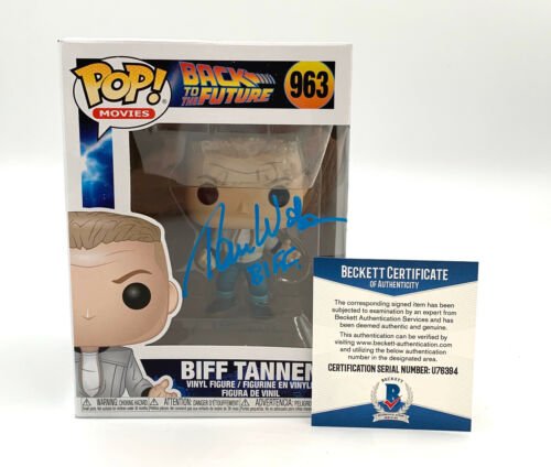 TOM WILSON BACK TO THE FUTURE SIGNED FUNKO POP AUTOGRAPH BECKETT BAS COA 1 TOM WILSON BACK TO THE FUTURE SIGNED FUNKO POP AUTOGRAPH BECKETT BAS COA 1