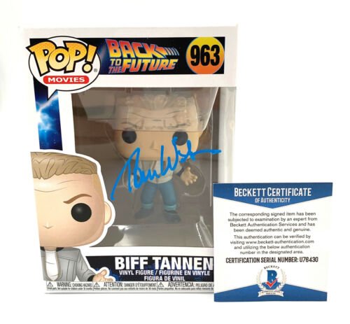 TOM WILSON BACK TO THE FUTURE SIGNED FUNKO POP AUTOGRAPH BECKETT BAS COA 3