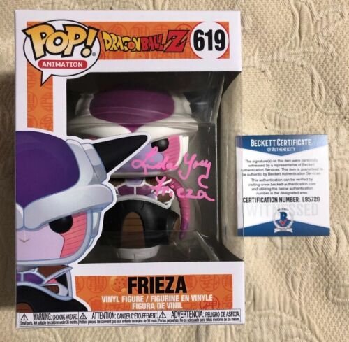 Linda Young Signed Autographed Frieza Funko Pop Dragon Ball Z BECKETT COA 39
