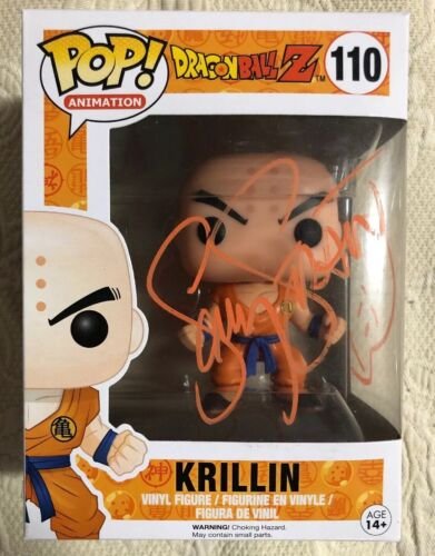 Sonny Strait Signed Autographed Krillin Funko Pop Dragon Ball Z Super JSA COA 10