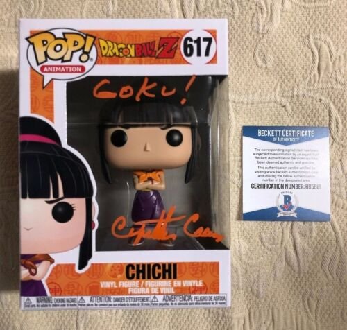 Cynthia Cranz  Signed Autographe Chi Chi Funko Pop Dragon Ball Z BECKETT COA 18