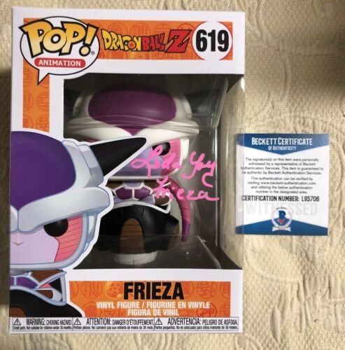 Linda Young Signed Autographed Frieza Funko Pop Dragon Ball Z BECKETT COA 30