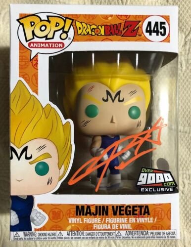 Chris Sabat Signed Autographed Majin Vegeta Funko Pop Over 9000 JSA COA 5