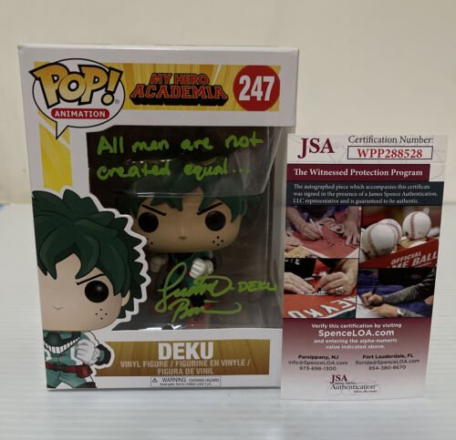 Justin Briner Signed Autographed DEKU Funko Pop MY HERO ACADEMIA JSA COA 21