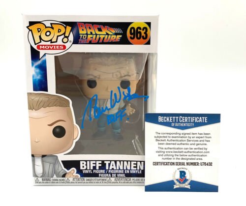 TOM WILSON BACK TO THE FUTURE SIGNED FUNKO POP AUTOGRAPH BECKETT BAS COA 13