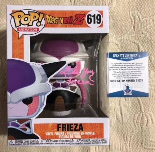Linda Young Signed Autographed Frieza Funko Pop Dragon Ball Z BECKETT COA 40