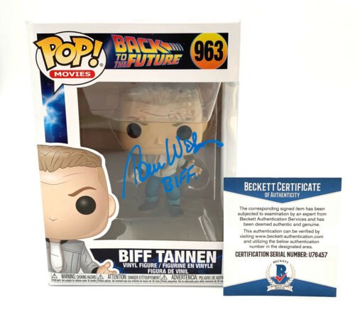 TOM WILSON BACK TO THE FUTURE SIGNED FUNKO POP AUTOGRAPH BECKETT BAS COA 17