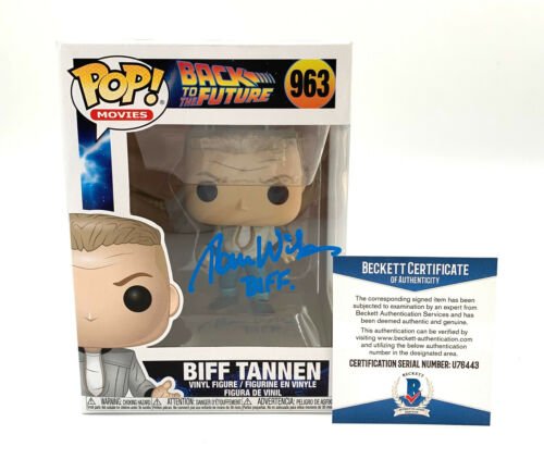 TOM WILSON BACK TO THE FUTURE SIGNED FUNKO POP AUTOGRAPH BECKETT BAS COA 15