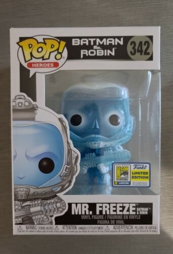 2020 SDCC OFFICIAL STICKER FUNKO POP BATMAN & ROBIN MR. FREEZE #342