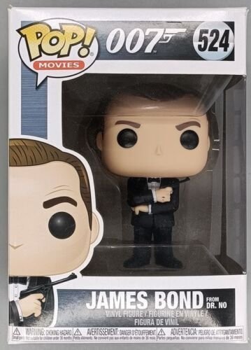 #524 James Bond (Dr. No) – Sean Connery – Damaged Box Funko POP with Protector #524 James Bond (Dr. No) – Sean Connery – Damaged Box Funko POP with Protector