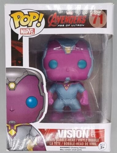 #71 Vision Funko Pop Marvel Avengers Age Of Ultron Funko POP with POP Protector